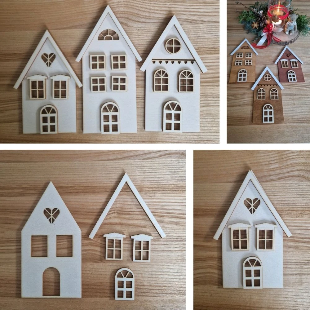 Domeček k tvoření – tip C - 14,5 x 7,5 cm