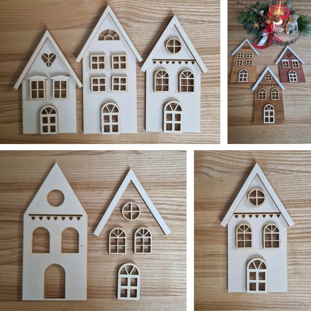 Domeček k tvoření – tip A - 16 x 7,5 cm