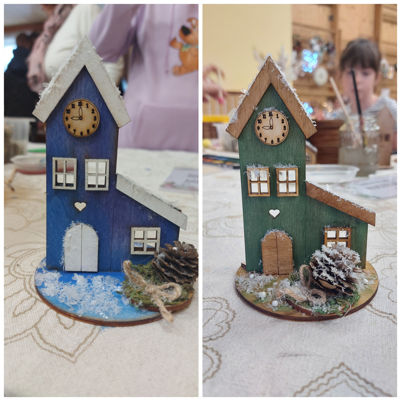 Překližková skládačka - Kostelíček s podstavcem 