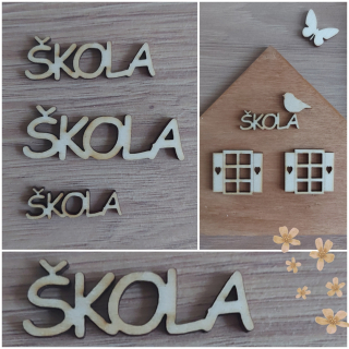 Škola nápis tiskací