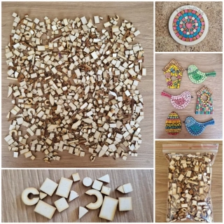 Dřevěná mozaika 100 g.