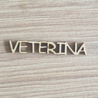 VETERINA nápis tiskací