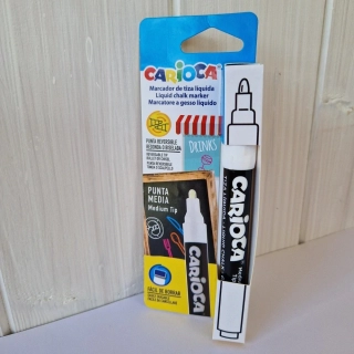 Křídový popisovač bílý 1ks