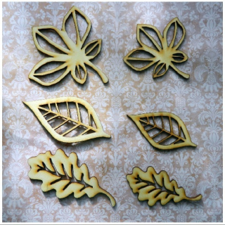 Překližkové listy prořezávané sada 3 kusy