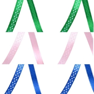 Stuha saténová puntík