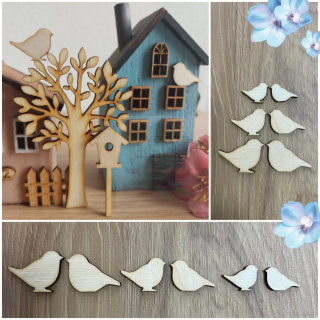 Ptáčci mini 2 kusy -  - překližkový výřez