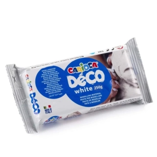 Bílá samotvrdnoucí modelovací hmota 250g - Carioca Déco 