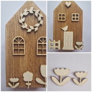 Překližková květina I.