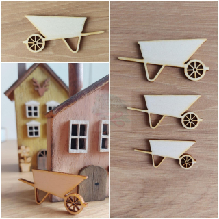 Kolečko zahradní -  - překližkový výřez