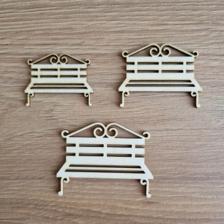 Lavička 2D ozdobná