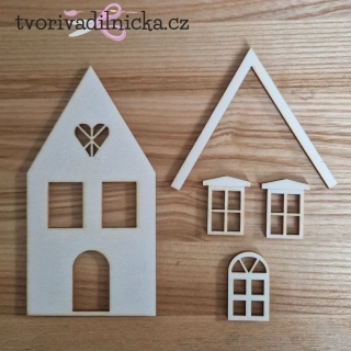 Domeček k tvoření – tip C - 14,5 x 7,5 cm