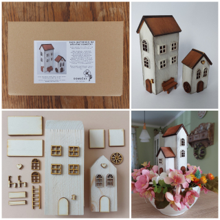 Sada na tvoření- domečky v krabičce