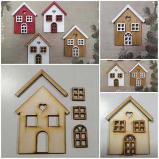 Překližkové výřezy - Domeček skládačka