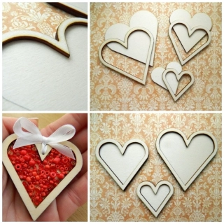 Srdíčko dvojité bez dírky