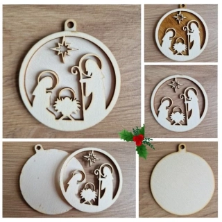 Ozdoba dvojitá jesličky